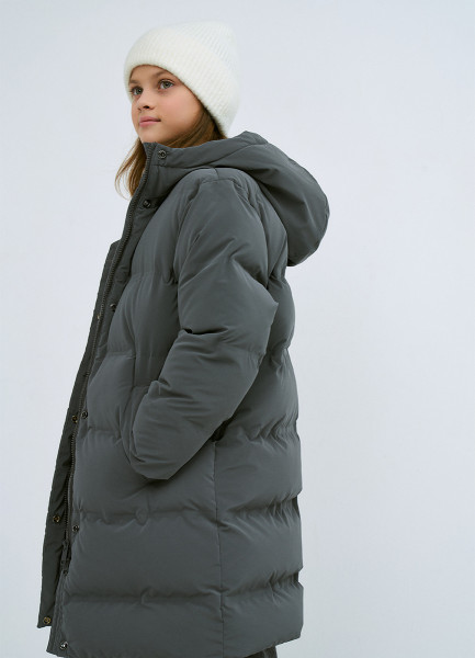 

Пуховик для девочек, Серый