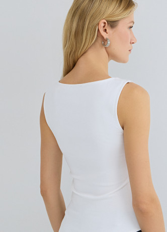 Асимметричный топ без рукавов