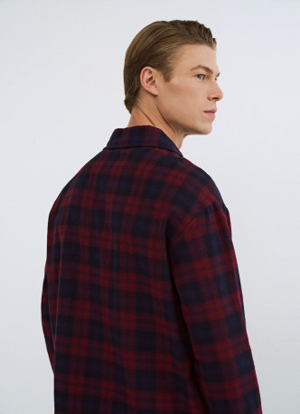 Рубашка пижамная в клетку