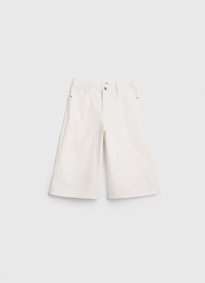 Джинсовые шорты-бермуды для девочек