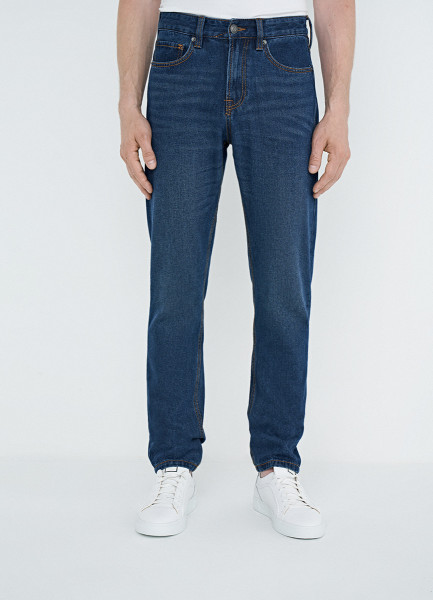 Базовые зауженные джинсы, Синий джинсы tailored базовые 42 размер