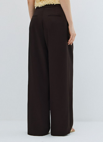 Атласные прямые брюки