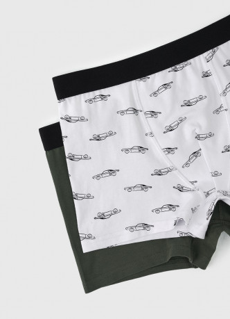 Трусы-боксеры с принтом для мальчиков, 2 шт.