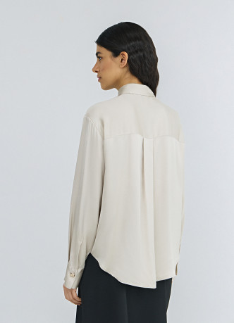 Сатиновая блузка из вискозы