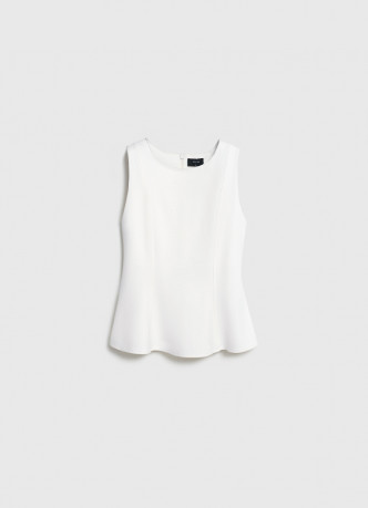 Майка с баской и рельефами