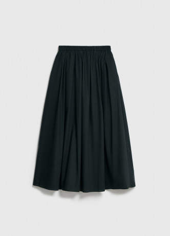 Юбка миди А-силуэта с эластичным поясом