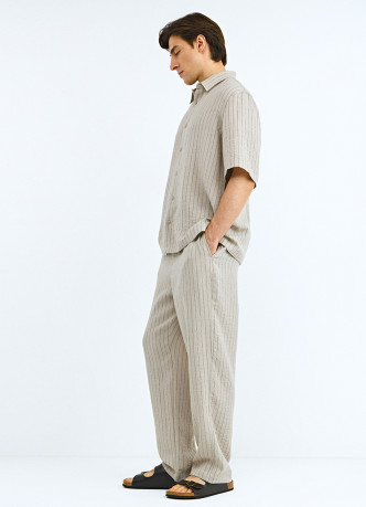 Широкие брюки из смесовой вискозы