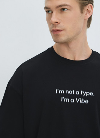 Футболка оверсайз с принтом