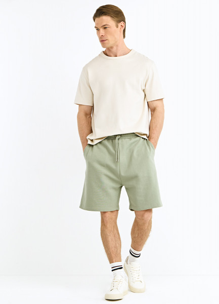 Базовые шорты из хлопка, Зеленый