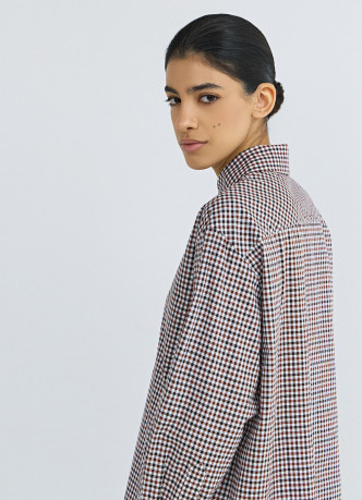Рубашка в клетку виши