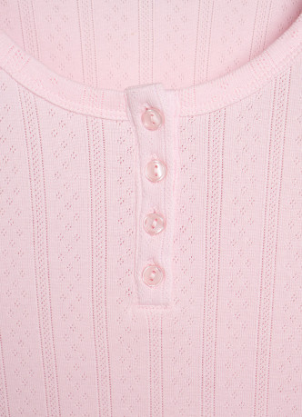 Пижамный лонгслив из ажурного трикотажа