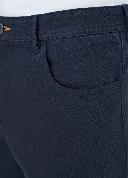 Базовые брюки «5 карманов» из твила, Синий O`Stin MPA106O02-68 - фото 5