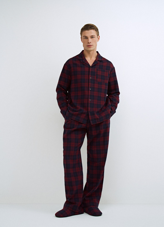 Брюки пижамные в клетку