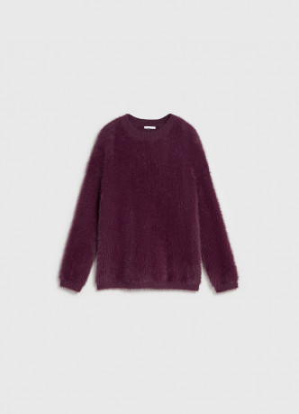 Джемпер из пушистой пряжи