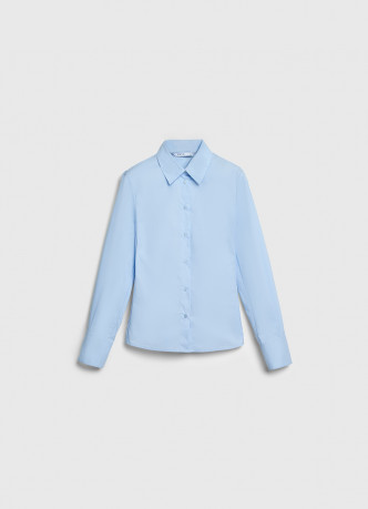 Приталенная рубашка из хлопка