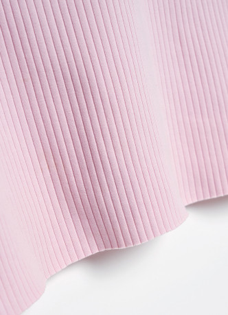 Поло в рубчик с коротким рукавом