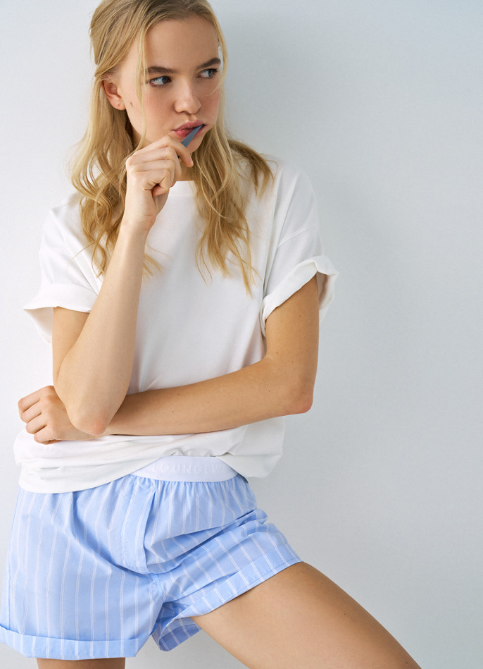 Пижамная футболка оверсайз