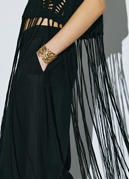 

Браслет-кафф с имитацией коралла, Золотой