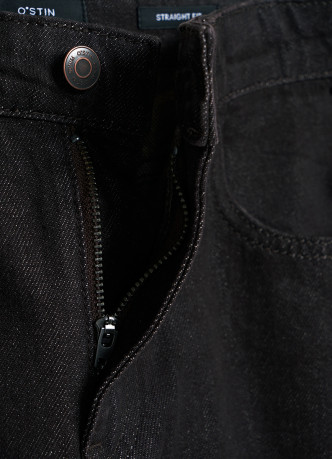 Прямые джинсы с высокой посадкой