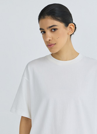 Хлопковая футболка свободного кроя