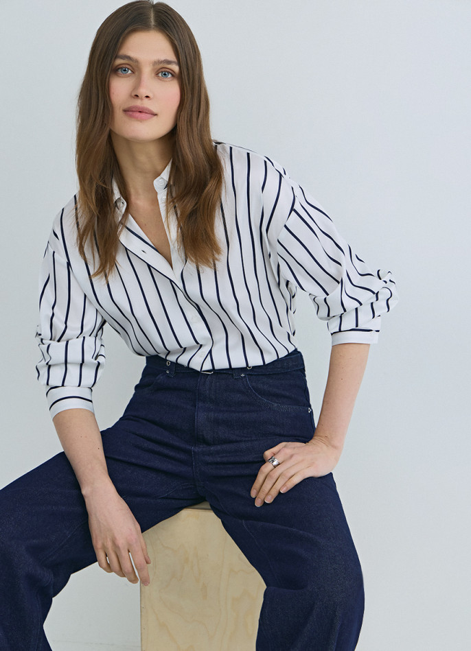 Блузка из сатина