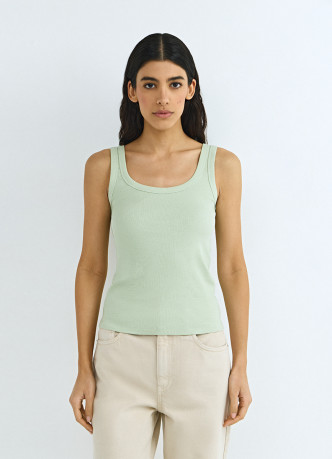 Базовая майка в рубчик