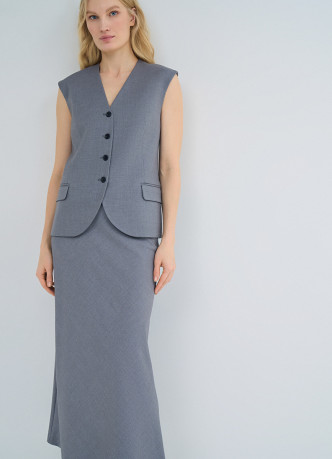 Юбка миди А-силуэта