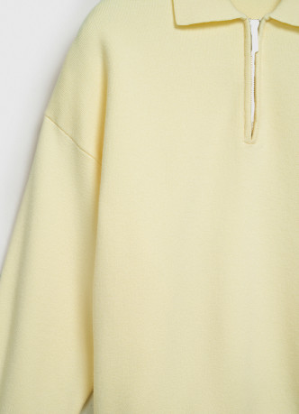 Джемпер с воротником поло на молнии