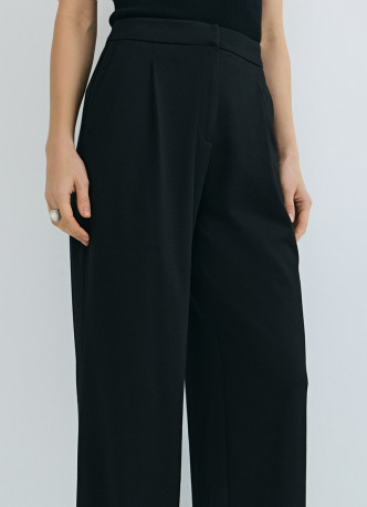 Трикотажные прямые брюки