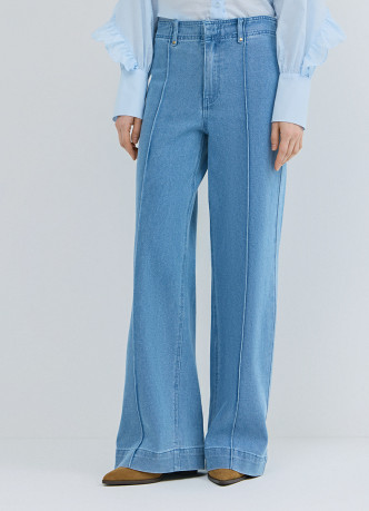 Широкие джинсы со стрелками