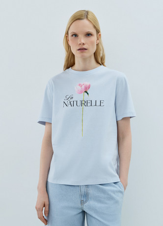 Футболка с цветочным принтом