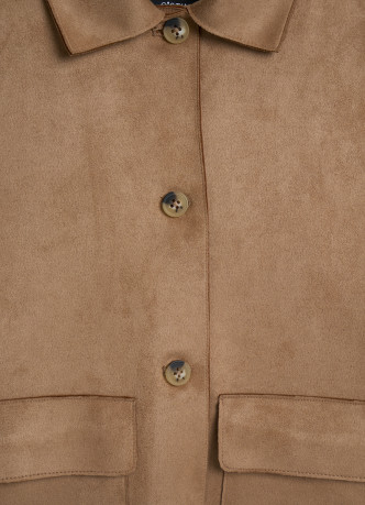 Куртка из искусственной замши для девочек