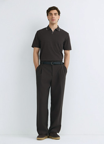 Поло из шелковистого пике