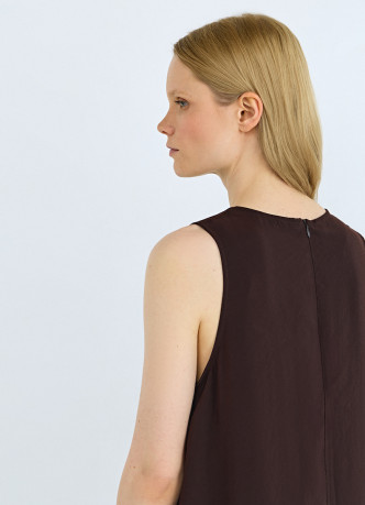 Платье макси из купры