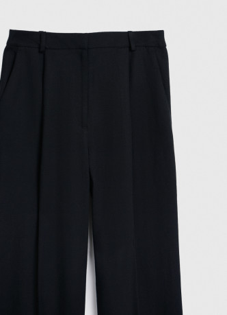 Прямые брюки со льном