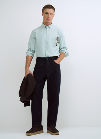 Рубашка из ткани оксфорд