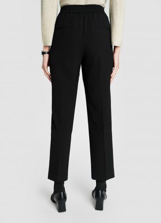 Прямые брюки из поливискозы с эластичным поясом