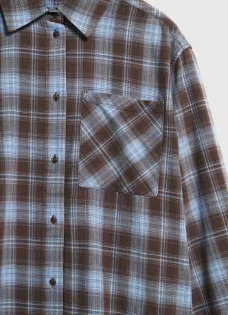 Рубашка в клетку из хлопка