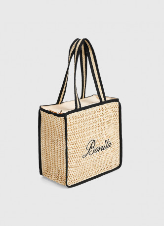 Сумка из рафии для девочек