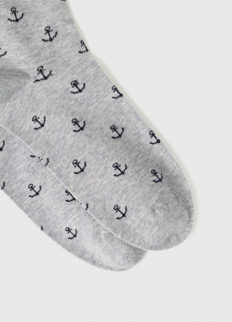 Высокие носки с жаккардовым рисунком