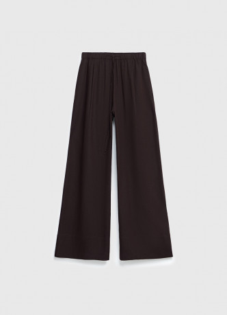 Широкие льняные брюки