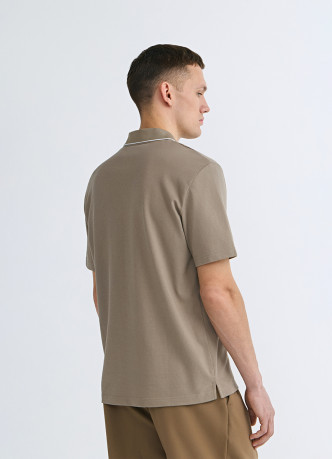 Поло из шелковистого пике