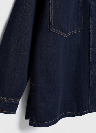 Джинсовая куртка-рубашка