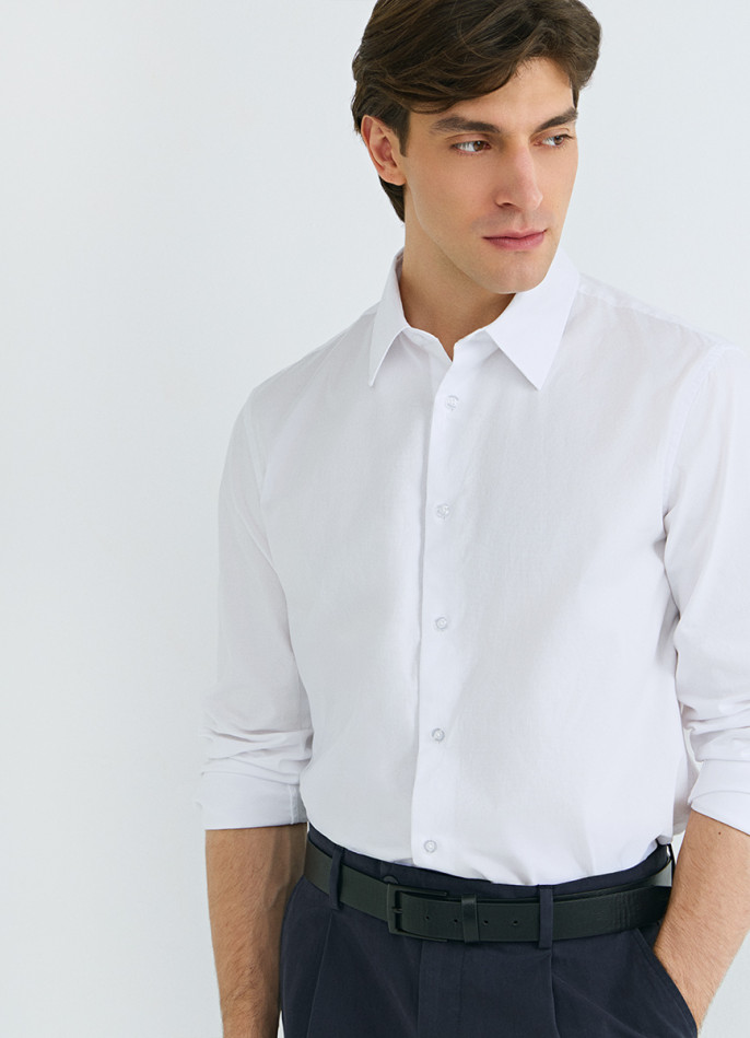 Рубашка из структурной ткани