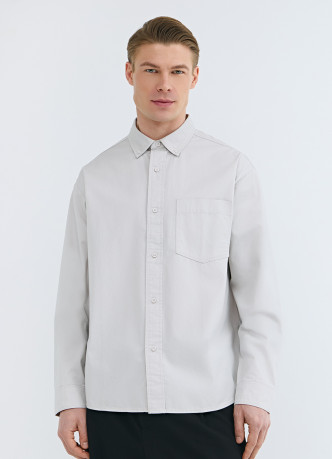 Рубашка из твила с карманом