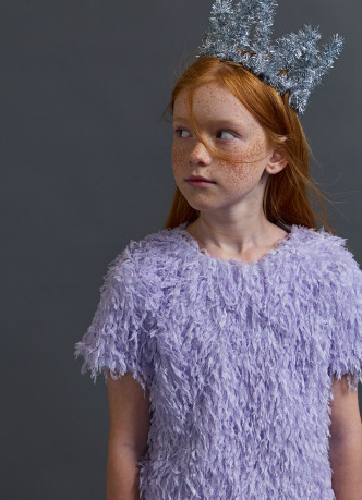 Фактурная блузка для девочек