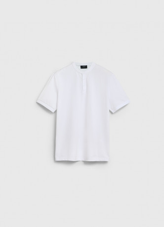 Поло с воротником-стойкой