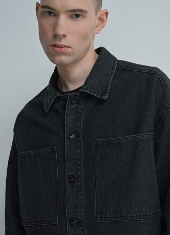 Джинсовая куртка-рубашка