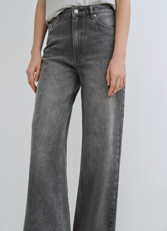 Широкие джинсы Wide leg с высокой посадкой