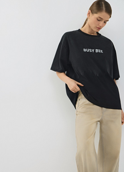 

Футболка с эффектом тай-дай, Серый